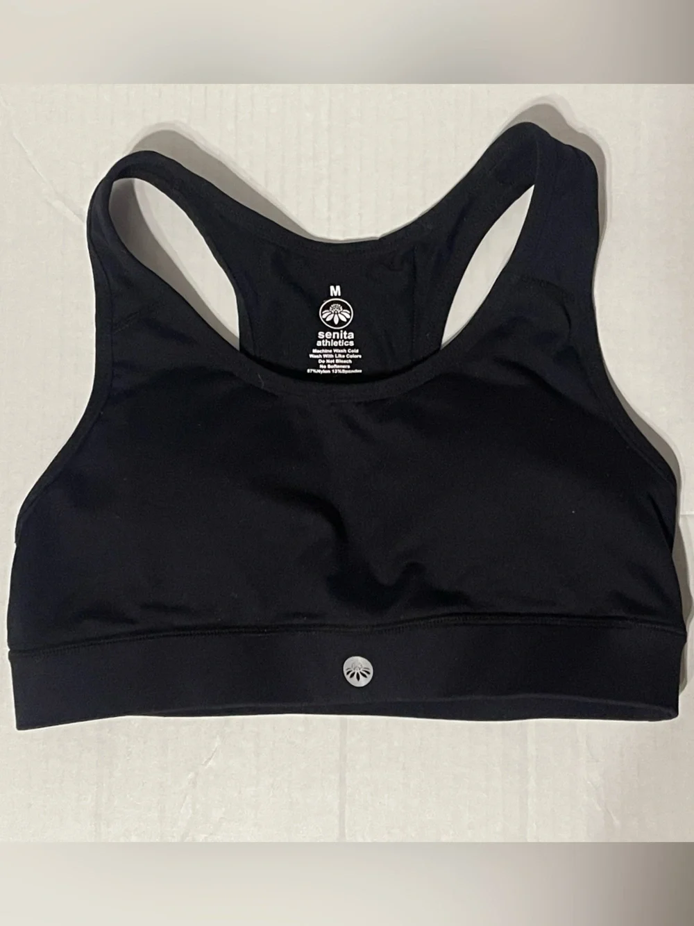 Senita Athletics Sculpt Sarah Sports Bra - Size Medium - Black - GUC